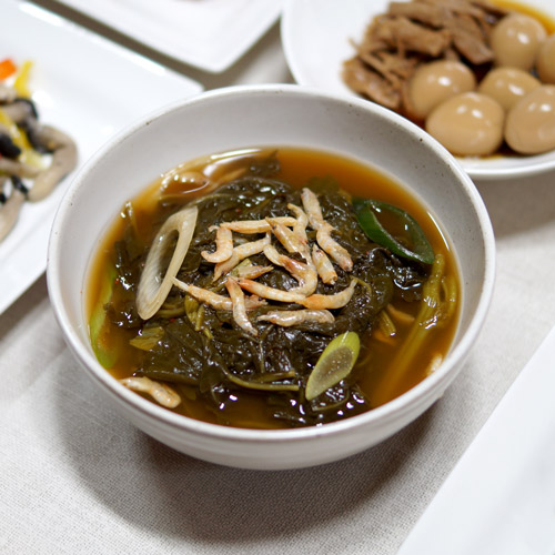 보리새우 아욱국